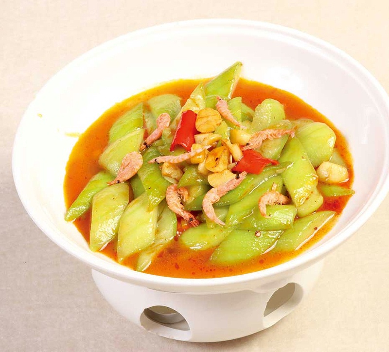 干锅樱花白玉丝瓜