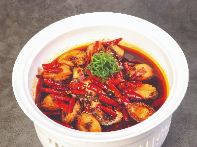 大厨四宝香辣干锅酱应用-鲍鱼双拼