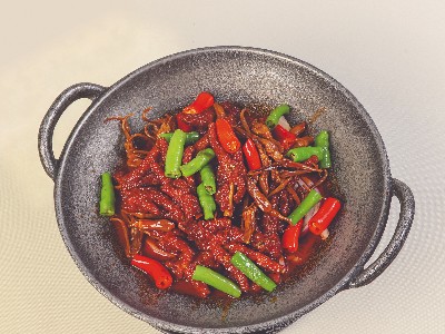 大厨四宝香辣干锅酱应用-干锅鸭舌凤爪: