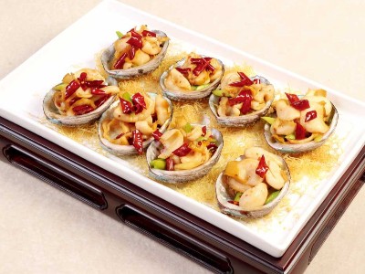 大厨四宝香辣风味干锅酱-香辣椒麻鲍鱼仔
